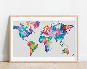 Watercolor World Counted Cross Stitch