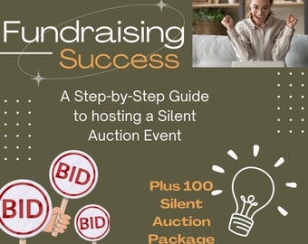 Silent Auction Fundraising Guide: Event Planning eBook (Digital Download)