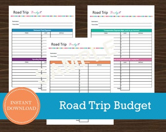 multi city road trip planner travel planner travel etsy