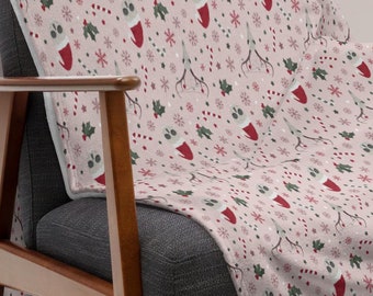 Holiday Skulls Throw Blanket