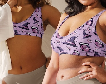 Purple Witch Recycled Padded Bikini Top