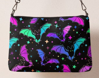 Rainbow Bat Crossbody Bag