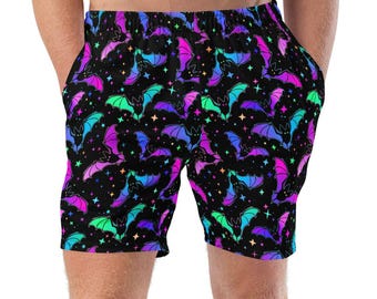 Rainbow Bat Recycled Swim Trunks