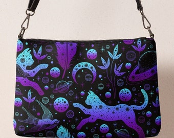 Cosmic Cat Crossbody Bag