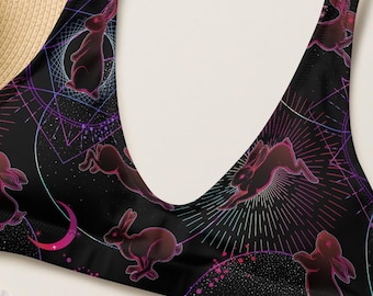 Astro Bunny Recycled Bikinioberteil