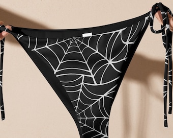 Spider Web Recycled String Bikini Bottom