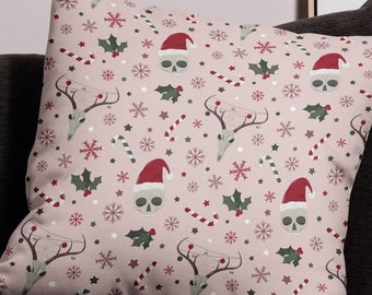 Holiday Skulls Premium Pillow