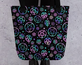 Pastel Pentagram Tote Bag