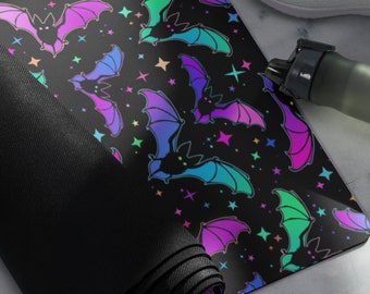 Rainbow Bat Yoga mat