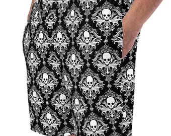 Damask Skull Recycled Swim Trunks