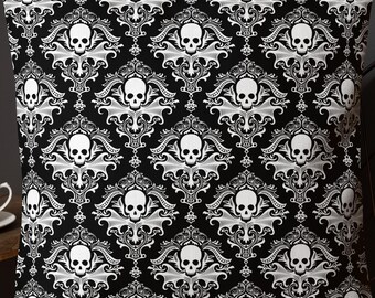 Damask Skull Premium Pillow