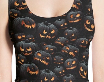 Jack-O-Lantern Crop Top