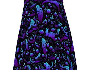 Cosmic Cat Skater Skirt