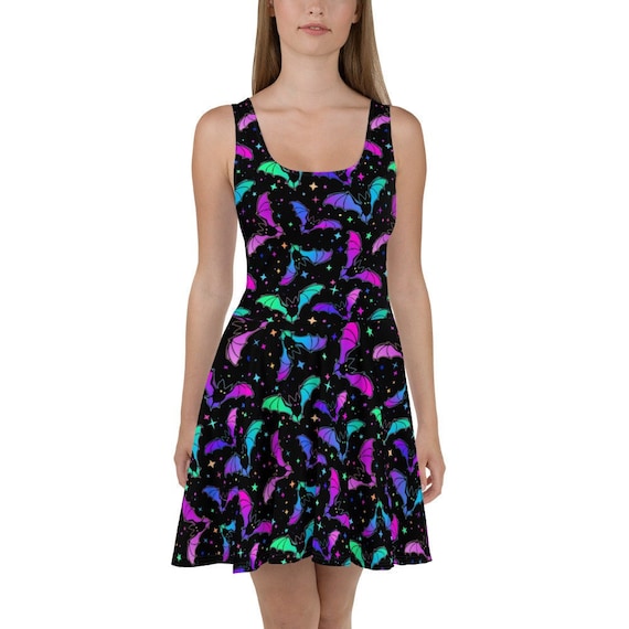 bat skater dress Rainbow Bat Skater Dress