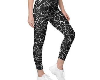 Spiderweb Crossover-legging met zakken