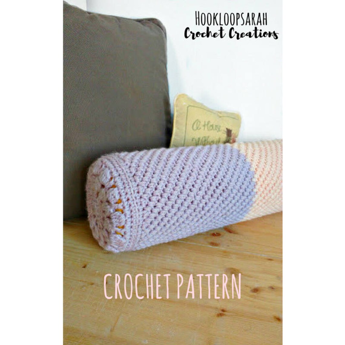 Crochet PATTERN pillow case bolster cushion cover even moss Etsy