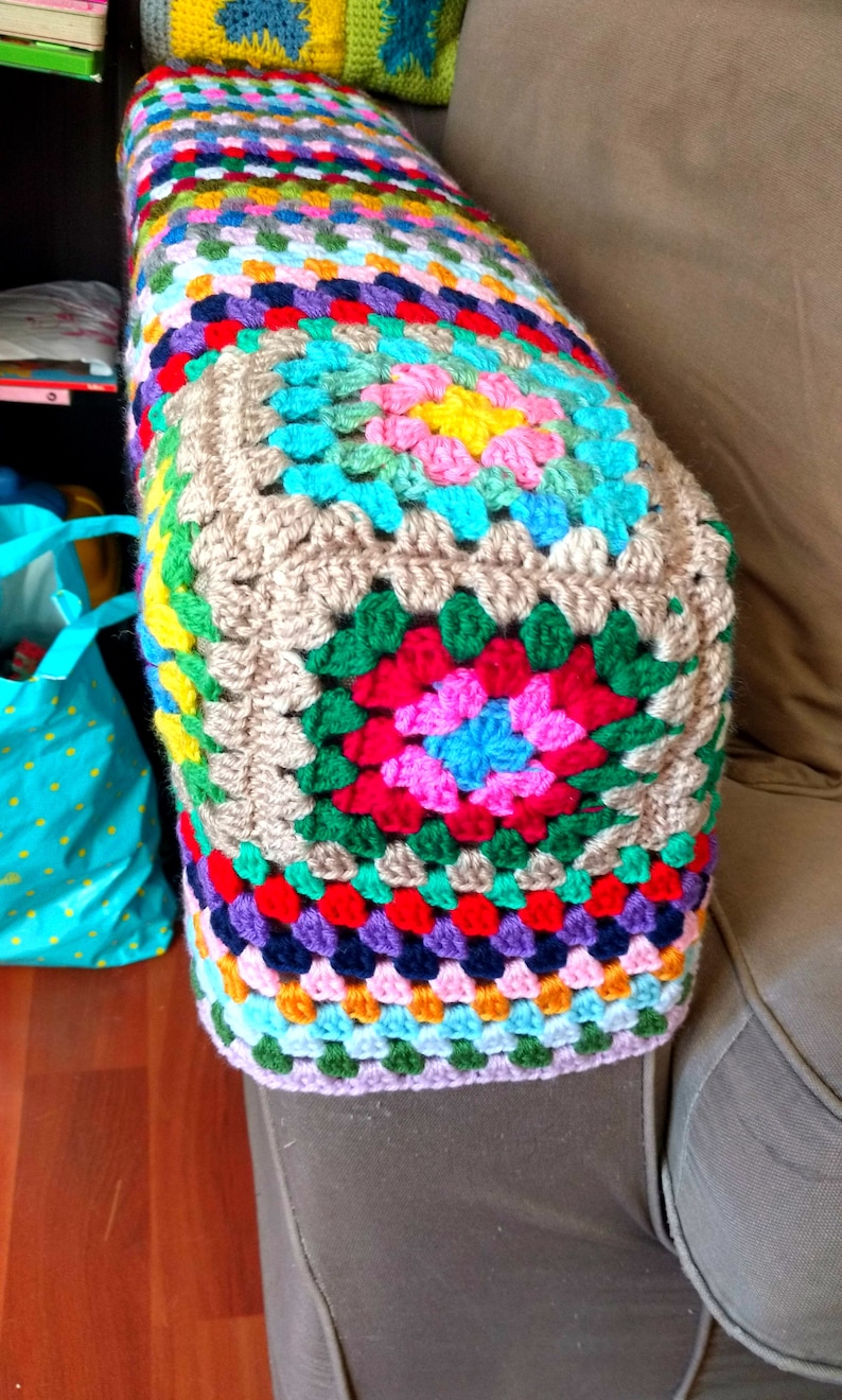 Crochet PATTERN Armrest Cover. Square Sofa Recliner Granny Etsy