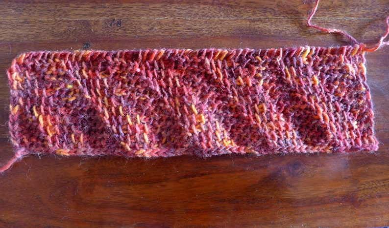 PATTERN in Tunisian Crochet for Table Runner in Furrow Stitch. Beginner-friendly impressive Project. Simple and Purl Stitches. Easy Guide image 6