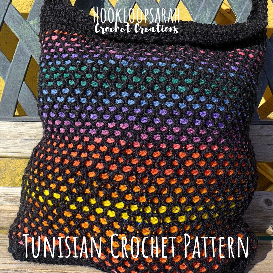 PATTERN for Market Bag in Tunisian Honeycomb Stitch
