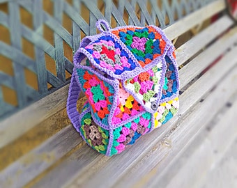 All Uncinetto Tutorial Zaino Uncinetto Mattonelle Zainetto Scuola A