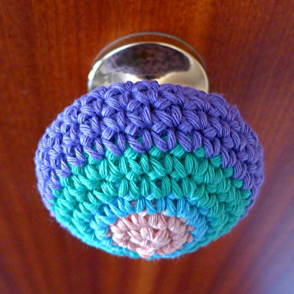 Personalised Crochet Doorknob Cover. Custom Door Accessory. Child Protection Security Device. Decorative colorful Home Handle. Hygge Style