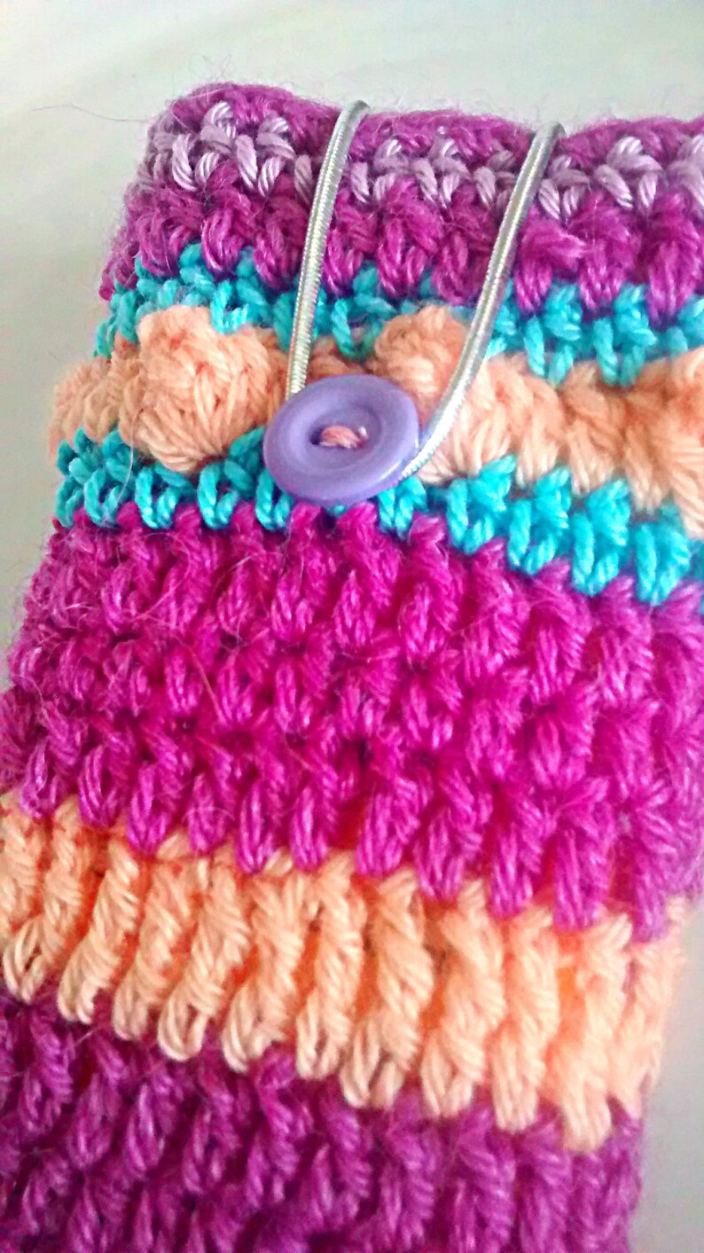 CUSTOM Crochet Cigarette Case. Soft colorful Phone Cover. | Etsy