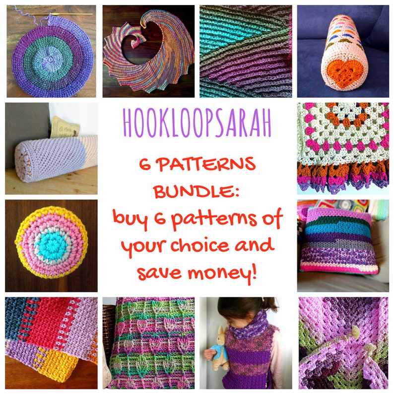 Crochet Pattern Pack Bundle. Any 6 Crochet Patterns Choice. Etsy