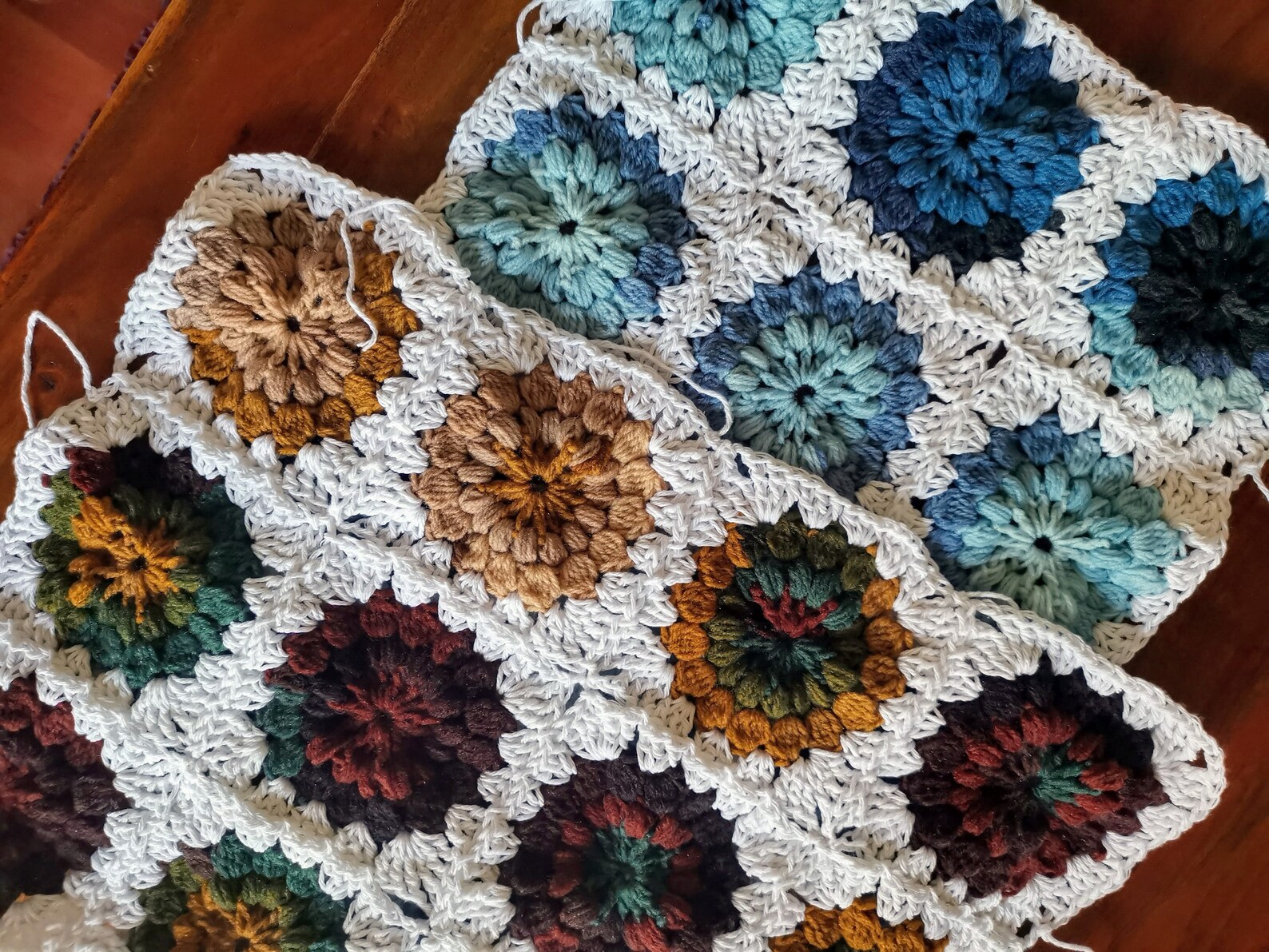 CUSTOM Crochet Ottoman Cover. Granny Square Chair Slipcover. Etsy