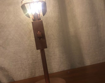 Illuminated Lamp Retro Microphone Lamp Home Decor Accent Lamp Wedding Centerpiece Gift Ideas For Musician Gift For Her Gift For Him