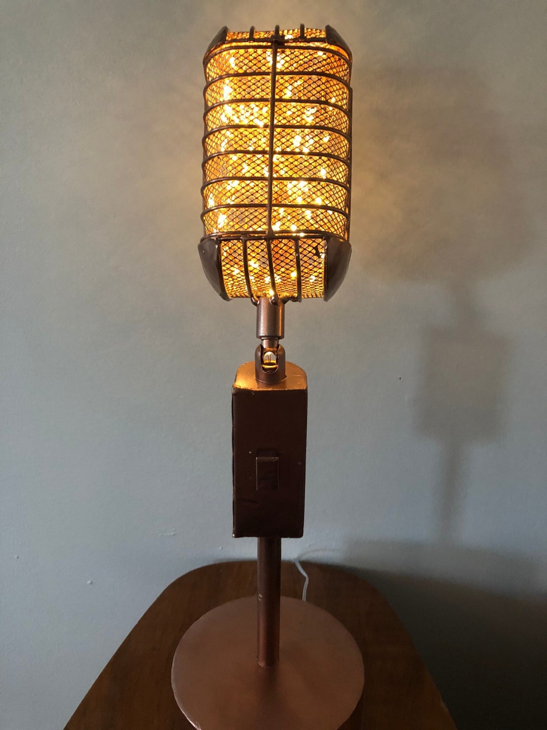 Illuminated Lamp Music Room Decor Recording Studio Retro Lamp Etsy 日本