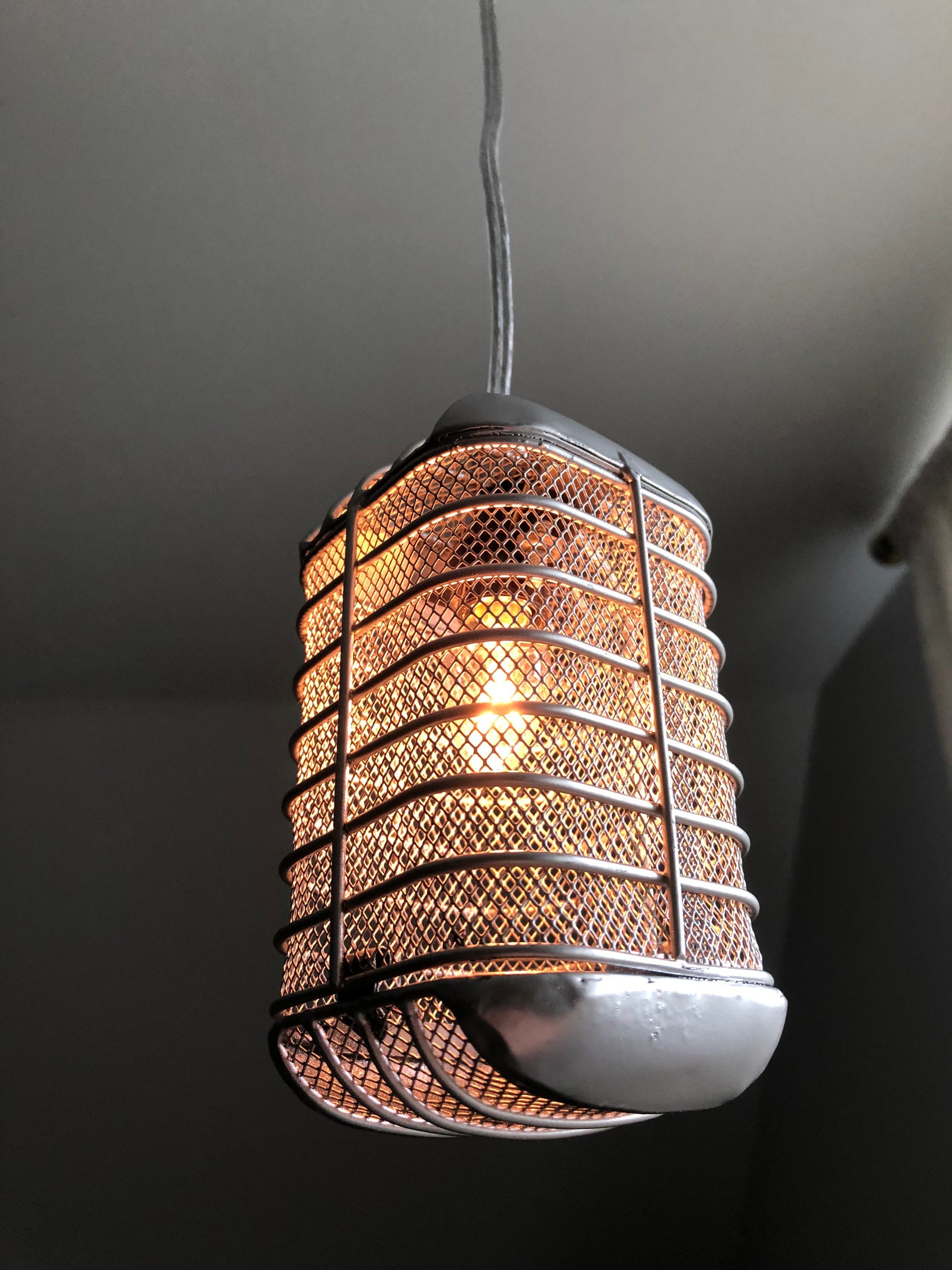 Illuminated Pendant Light Retro Microphone Pendant Light Home Etsy