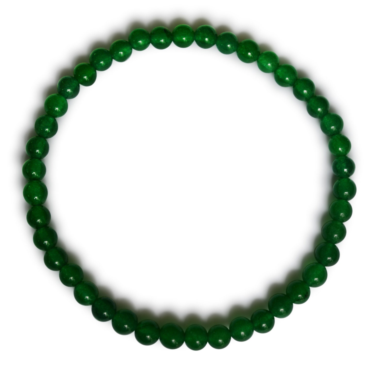 Jade Bracelet Malaysia Jade Natural Green Round 4 Mm Etsy UK