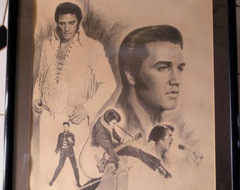 Vintage 1977 Elvis Presley 5 Image Glen Fortune Banse Pencil