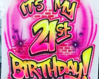 Airbrush T Shirt Etsy
