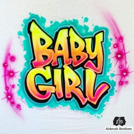 Baby girl cheap paint shirt