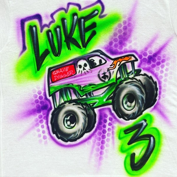 Airbrush Truck Shirt Design | Free Shipping