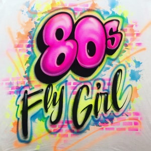 Airbrush 80s Shirt Design | Free Shipping
