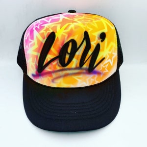 Airbrush Star Hat Design | Free Shipping