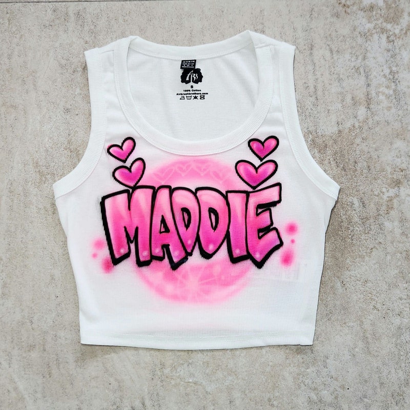 Airbrush Crop Top Etsy