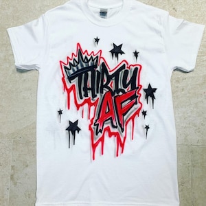 Airbrush Thirty AF Design | Free Shipping