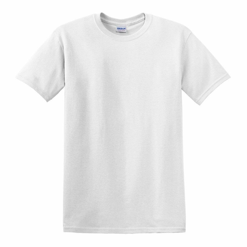 May include: A plain white t-shirt with a short sleeve and a crew neck.