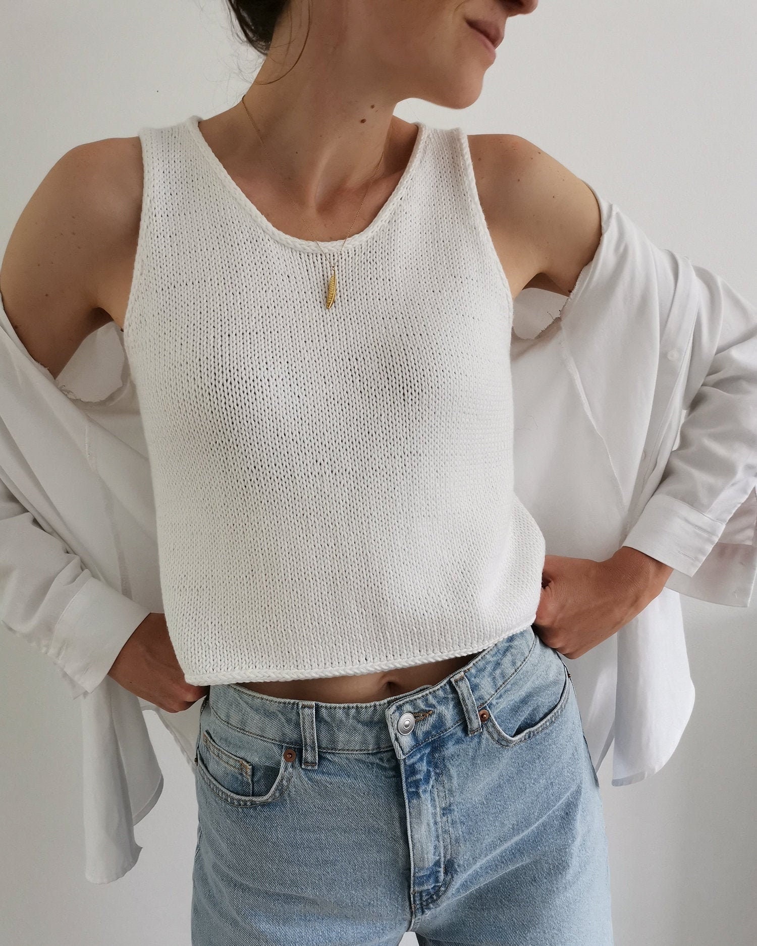 【melt the lady】 string knit tops melt the lady string knit tops glay
