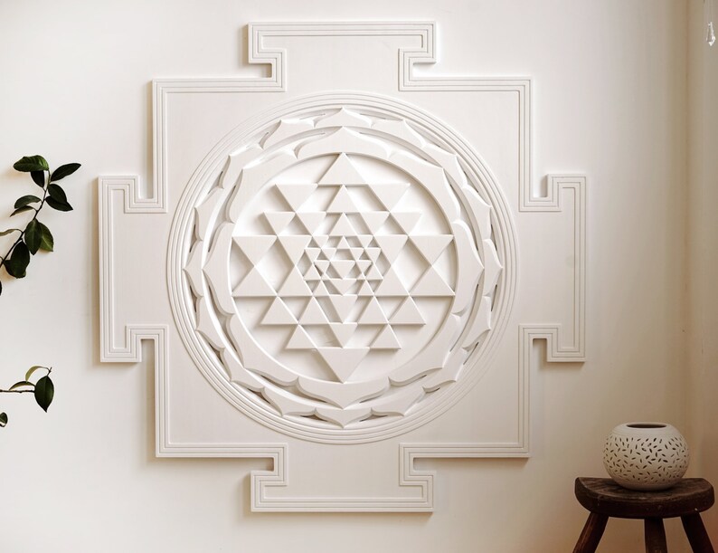 Sri Yantra Spiritual Wall Art Spiritual Gifts Etsy Australia