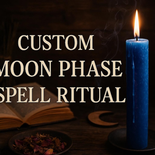 Moon Phase Spell Ritual – Aligned Magical Casting for Healing, Money, Protection – Ritual Certificate