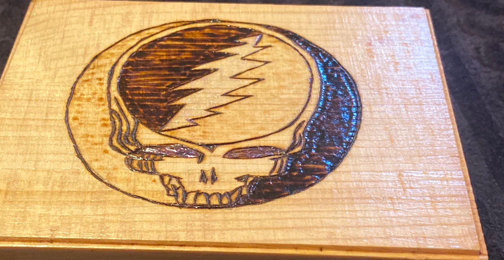 Wood box handmade Grateful Dead wood box. Etsy