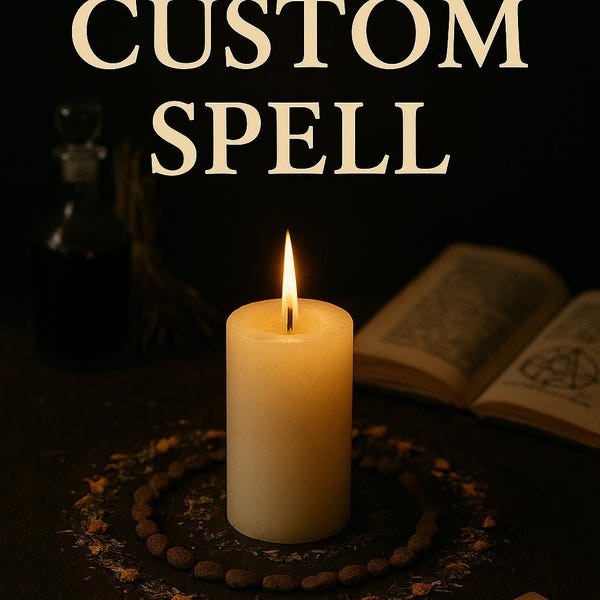 Custom Basic Spell Ritual – Single Intention Custom Casting – Digital Ritual Certificate