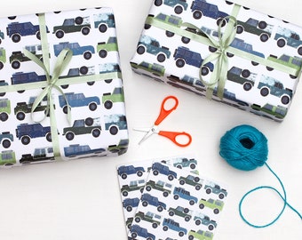 All The Series Land Rover Wrapping Paper and Card Set