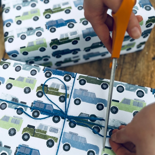 2 Sheets of All the Series Land Rover Wrapping Paper