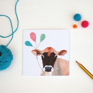 Biglietto di compleanno Jersey Cow
