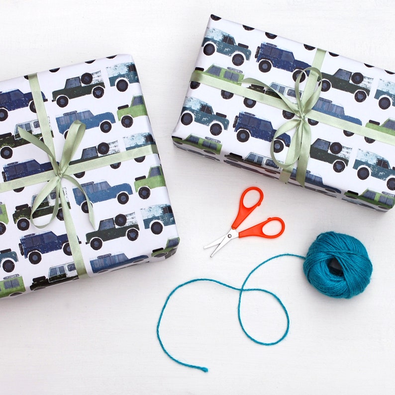 2 Sheets of All the Series Land Rover Wrapping Paper image 2
